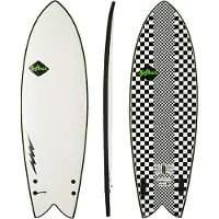 Softech Kyuss Fish 5'8 Softtop Surfebrett hvit