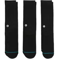 Stance Stance Icon Crew sokker 3 par Svarte