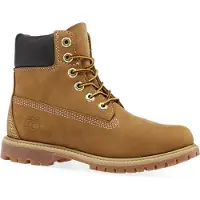 Timberland for woman. TB1103617131 6 Inch Premium Waterproof Leather Booties Brown (39 W), Flat, Laces, Casual