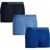 Ralph Lauren for man. 714835885009 Pack 3 Cotton Stretch Boxer shorts grey (S), Blue, Homewear