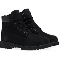 Timberland unisex for kids. TB0127070011 Leather lace-up boots 6 Premium black (32), Flat, Laces, Casual, children's fashion