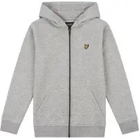Lyle & Scott Junior Cardigan - Grå Melert - - 10-11 år (140-146) - Cardigan