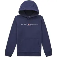Tommy Hilfiger Hettegenser - Essential - Organic - Twilight Navy - - 8 år (128) - Hettegenser