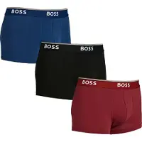 BOSS for man. 50475274 Pack 3 BoxersTrunk Blue, Red, Black (XL), Homewear, Cotton