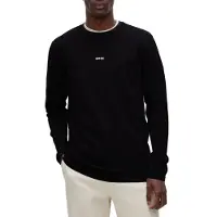 BOSS for man. 50473286 Chark T-shirt black (S), Casual, Cotton, Long sleeve