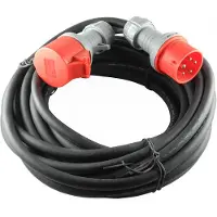 Necore 3-Fas Skjøtekabel 25m RDOE 5G2,5mm2