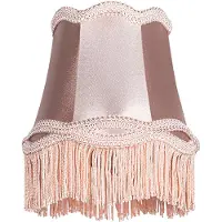 QAZQA Tekstilklemme skjerm rosa 12 cm - Granny