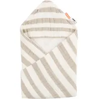 Done by Deer Babyhåndkle - 70x70 cm - Striper Sand - - OneSize - Babyhåndkle