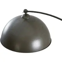 LINDBY buelampe Jonera, grå, metall, E27, 185 cm høy
