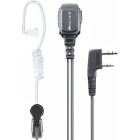 Midland MA 31LK Pro, Koblet med ledninger (ikke trådløs), Hodesett, Sort, Gjennomsiktig