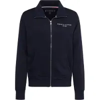 Tommy Hilfiger Logo Stand Collar Genser Med Hel Glidelås