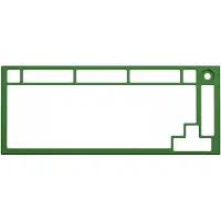 Glorious GMMK Pro Top Frame Replacement Cover for Pro Keyboard, Grønn