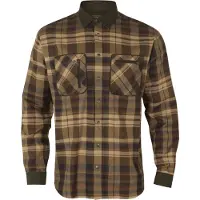 Härkila Pajala skjorte Beige w/brown 4XL