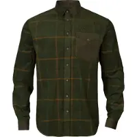 Härkila Kaldfjord rutete skjorte i kordfløyel Willow green check 2XL