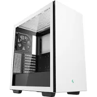 DeepCool CH510 WH - Mid tower - utvidet ATX (E-ATX) - sidepanel med vindu (herdet glass) - ingen strømforsyning (ATX / PS/2) - hvit - USB/lyd