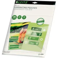 Leitz - 25-pack - fargeløs - 216 x 303 mm matte lamineringspunger