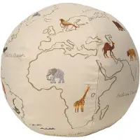 Ferm Living Puff - Verden - Ø50 cm - Off White - - OneSize - Puff