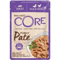 Wellness Core Cat purely pate, Duck & Chicken 85 g - (24 pk/ps)