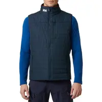 Helly Hansen for man. 30377 Crew Insulator navy blue insulated vest (S), Casual, Polyester