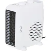 Adler AD 7725W, Viftedrevet elektrisk romvarmer, 1,3 m, Innendørs, Gulv, Hvit, Polypropylen (PP)