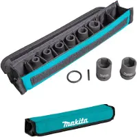Makita - Impact socket set - 8 deler - 1/2 - firkantet - 8 mm, 10 mm, 12 mm, 13 mm, 14 mm, 17 mm, 19 mm, 21 mm