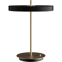 UMAGE LED-bordlampe Asteria Table, USB, svart/messing