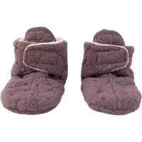 Green Cell Lodger Fleece sko tøfler med sklisikker såle, lyng Fleece Mauve 6-12 m