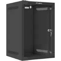 Lanberg WF10-2309-10B veggmontert rackskap 10 9U 280 x 310 mm, svart
