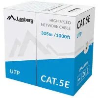 Lanberg Lcu5-10cc-0305-s Utp Cat 5e Nettverkskabel 305 M