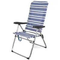 Aktive Sammenleggbar Stol Med Høy Rygg 5 Posisjoner 61x69x108 Cm