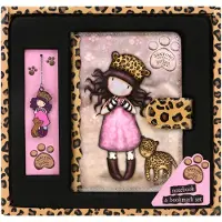 Santoro London Gorjuss Purrrrrfect Love Notatbokkesett Med Bokmerke