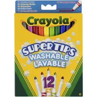 Crayola Tusjer - 12 stk. - Super Tips - Flerfarget - - OneSize - Tusj