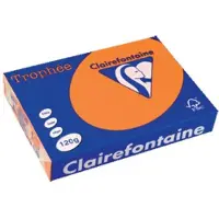 Clairefontaine Farvet papir Trophée, A4, 120g, oransje 1205, pakke med 250 ark