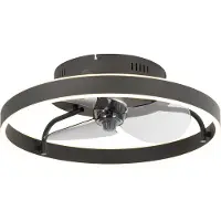 QAZQA Takvifte svart 50 cm inkl. LED dimbar med fjernkontroll - Maddy