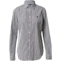 Ralph Lauren for woman. 211891379002 Slim Fit Shirt with black, white stripes (40), Casual, Cotton, Long sleeve