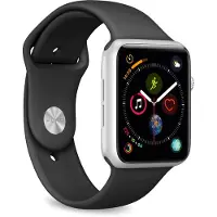 Puro ICON - Bånd for smart armbåndsur - størrelse S/M og M/L - svart - for Apple Watch Hermès Series 12, Hermès Series 9, SE 3, Series 10, Series 11, Series 12