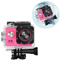 Mtp Products Sports SJ60 Vanntett 4K WiFi Actionkamera - Varm Rosa