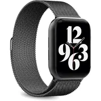Puro Milanese magnetbånd - rustfritt stålbånd for Apple Watch 42/44/45/49 mm (svart)