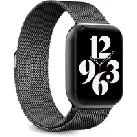 Puro Milanese magnetbånd - rustfritt stålbånd for Apple Watch 38/40/41 mm (svart)