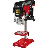 Einhell TC-BD 500, Søyleboremaskin for benkmontering, Nøkkel, B16, Sort, Rød, 300 RPM, 2410 RPM