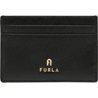 Furla for woman. WP00305-ARE000 Black Camelia Card Holder (OSFA), Casual, Classic, Leather