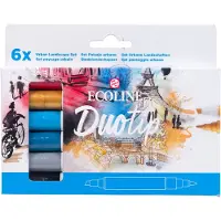 Ecoline Duotip marker set Urban Landscape | 6 colours