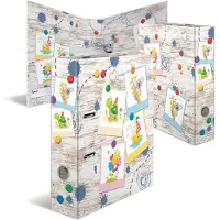 Herma 19820, A4, D-ring, Oppbevaring, Fotoark kartong, Flerfarget, 7 cm