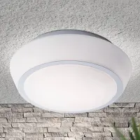 Orion Pia taklampe i glass med IP44, 38 cm