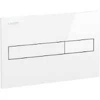 Laufen betjeningsplade AW1, hvid til Roca Duplo cisterne