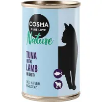 Cosma Nature 6 x 140 g - Tunfisk lam & ris
