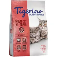 Tigerino Performance Multi-Cat XL-Grain kattesand - babypulver - 12 l