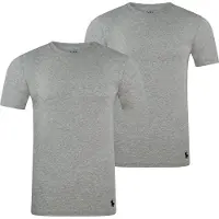 Ralph Lauren for man. 714835960003 Pack of 2 classic grey vests (L), Homewear, Cotton, Short sleeve