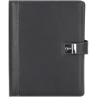 Juscha 31513, Kunstig lær, Sort, A4, Papir, trykk knapp, 360 mm