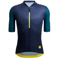 Santini Allez Le Maillot Jaune Kort Ermet Trøye